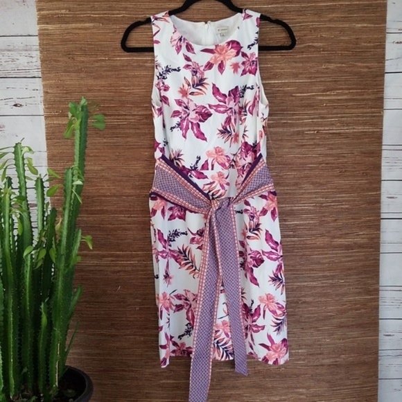 Cremieux Floral Print Sheath Cocktail Dress - Picture 3 of 8